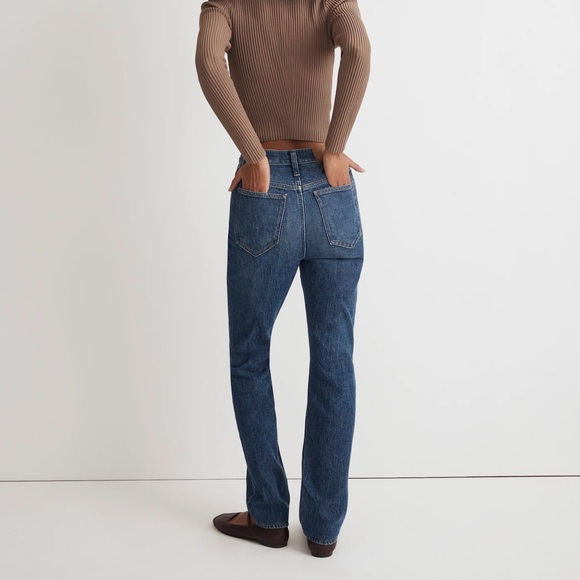 Madewell Women's Straight Leg Jeans - Blue - Picture 3 of 6